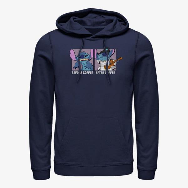 Mikina Merch Disney Lilo & Stitch - Stitch Coffee Unisex Hoodie Navy Blue XL