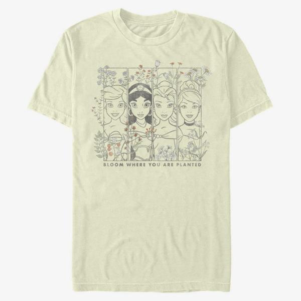 Queens Disney Princesses - PRINCESSES FLORAL Unisex T-Shirt Natural