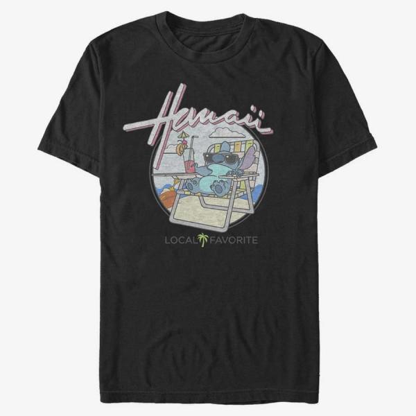 Queens Disney Lilo & Stitch - LOCAL FAVORITE Unisex T-Shirt Black