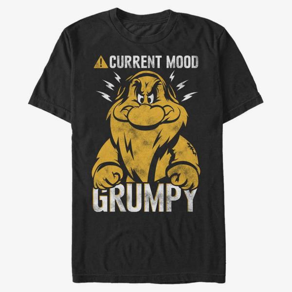 Tričko Merch Disney Snow White - Thoughtfully Grumpy Unisex T-Shirt Black XL