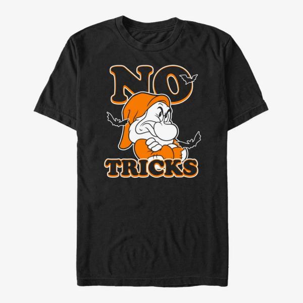 Tričko Merch Disney Snow White And The Seven Dwarfs - No Tricks Unisex T-Shirt Black S