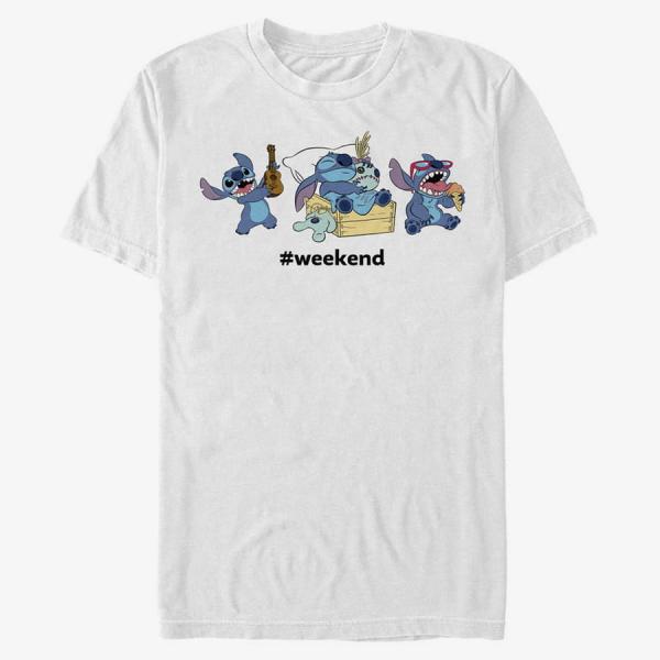 Queens Disney Lilo & Stitch - Stitch Weekend Unisex T-Shirt White