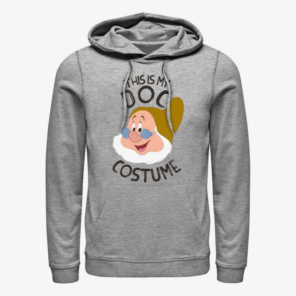 Mikina Merch Disney Snow White - Doc COSTUME Unisex Hoodie Heather Grey XXL