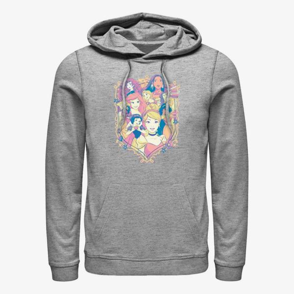 Mikina Merch Disney Princesses - Princess Sheild Unisex Hoodie Heather Grey L