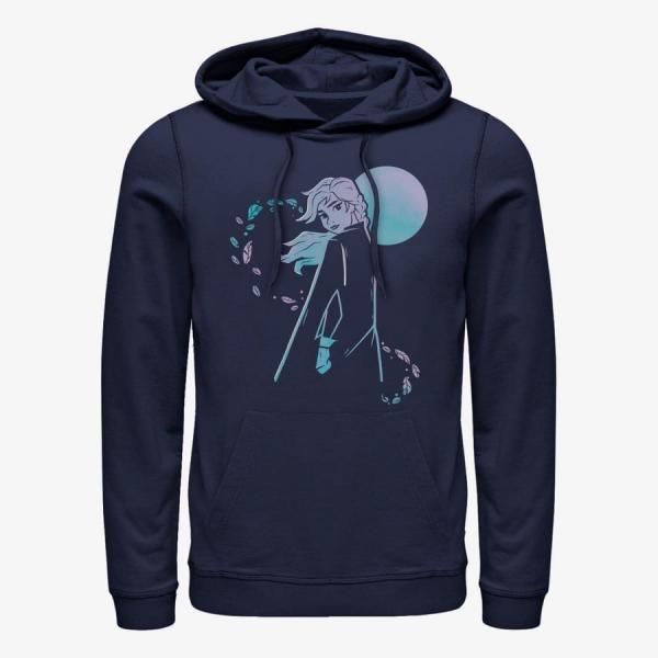 Mikina Merch Disney Frozen 2 - Winter Sunset Unisex Hoodie Navy Blue L