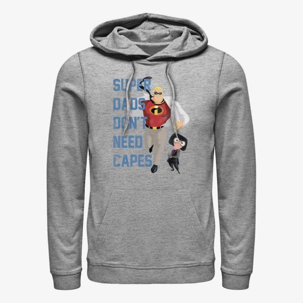 Mikina Merch Disney Incredibles - Dont Need Capes Unisex Hoodie Heather Grey M