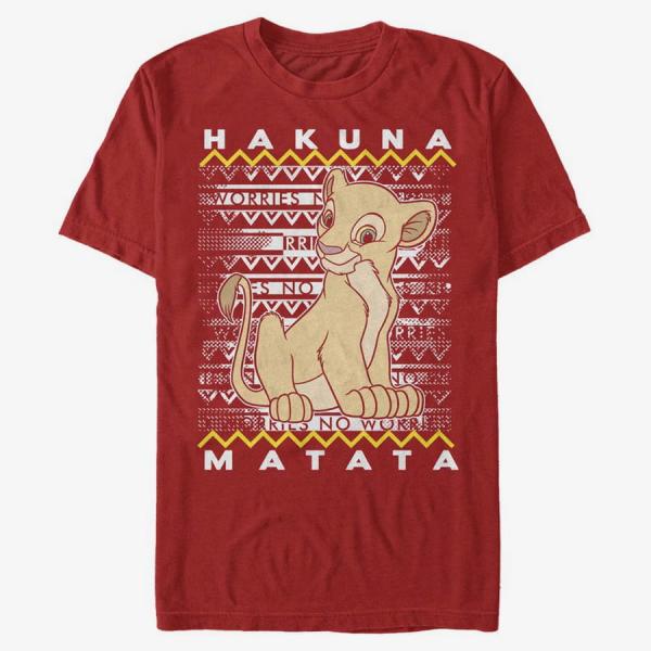 Tričko Merch Disney The Lion King - Hakuna Nala Unisex T-Shirt Red S