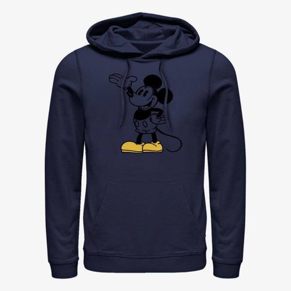 Mikina Merch Disney Mickey Classic - MM Classic Unisex Hoodie Navy Blue S