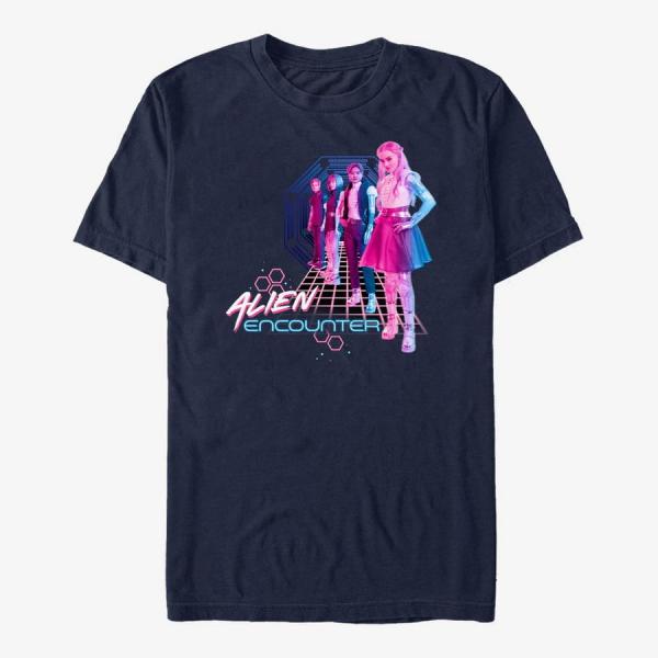 Tričko Merch Disney Zombies - Alien Encounter Unisex T-Shirt Navy Blue M