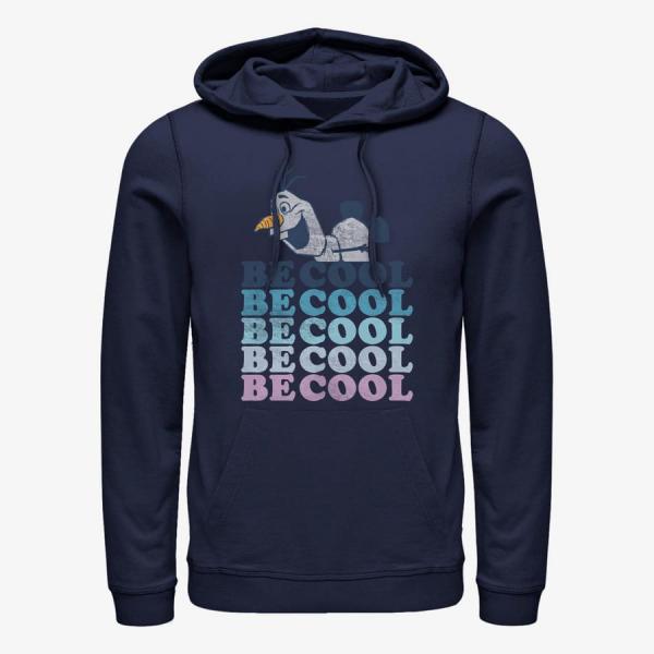 Mikina Merch Disney Frozen 2 - OLAF BE COOL Unisex Hoodie Navy Blue M