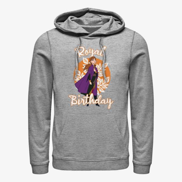 Queens Disney Frozen - Anna Birthday Princess Unisex Hoodie Heather Grey