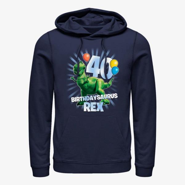 Queens Disney Toy Story 1-3 - Ballon Rex 40 Unisex Hoodie Navy Blue