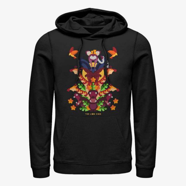 Queens Disney The Lion King - ANIMAL TOWER Unisex Hoodie Black