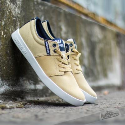 Supra Stacks II Khaki/ Navy- White