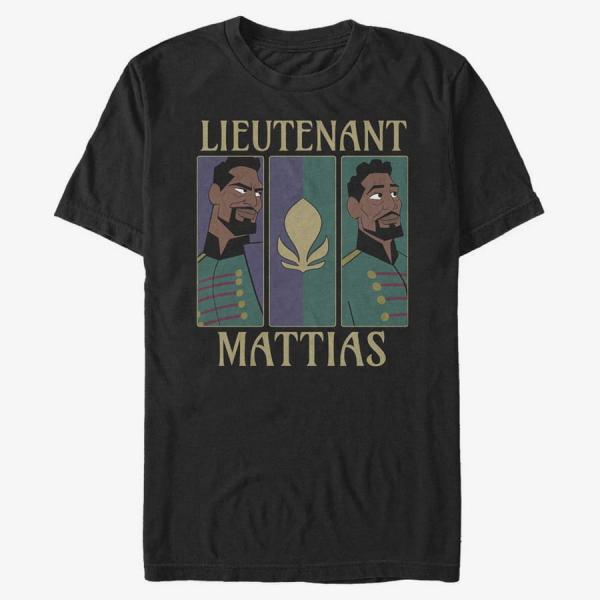 Tričko Merch Disney Frozen 2 - Lieutenant Mattias Unisex T-Shirt Black M