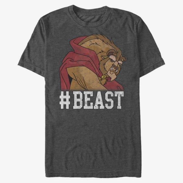 Tričko Merch Disney Beauty & The Beast - Beast Unisex T-Shirt Dark Heather Grey XXL