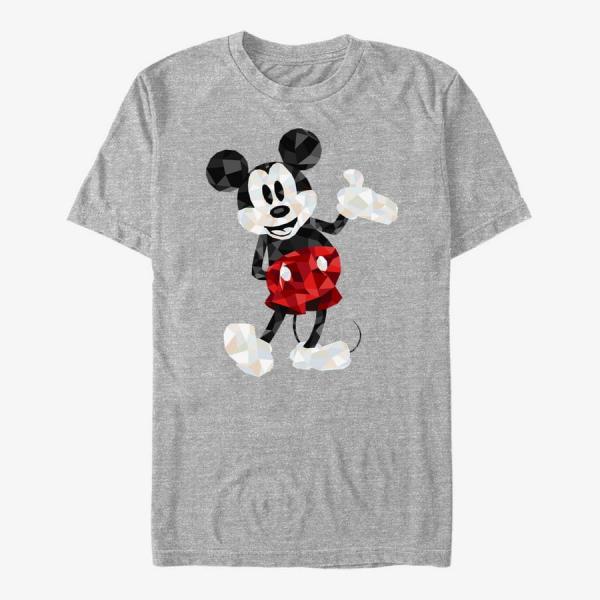 Tričko Merch Disney Mickey And Friends - Mickey Poly Unisex T-Shirt Heather Grey XXL