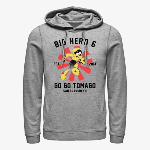 Mikina Merch Disney Big Hero 6 Movie - Go Go Collegiate Unisex Hoodie Heather Grey M