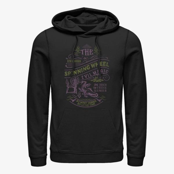 Queens Disney Sleeping Beauty - Spinning Wheel Unisex Hoodie Black