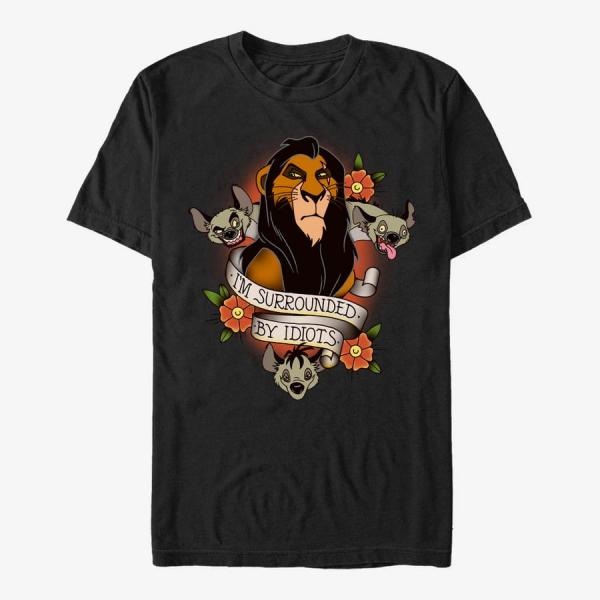 Tričko Merch Disney Lion King - Surrounded Unisex T-Shirt Black M