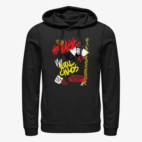 Mikina Merch Disney Villains - Villain Graffiti Unisex Hoodie Black XXXL