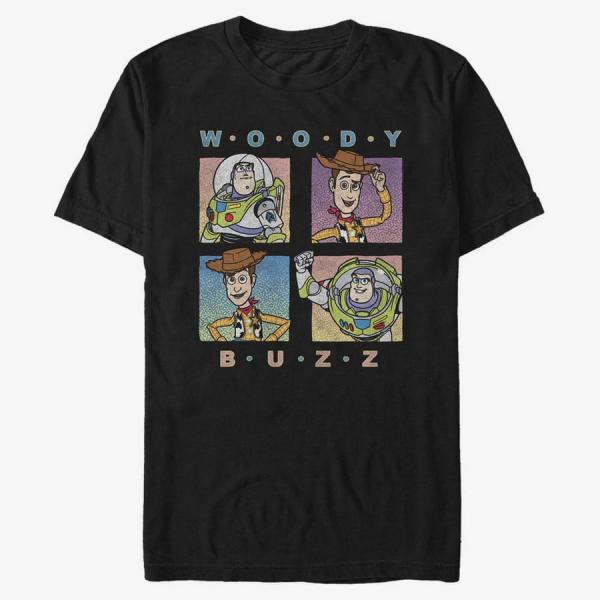 Tričko Merch Disney Pixar Toy Story - Pastel Foursquare Unisex T-Shirt Black L
