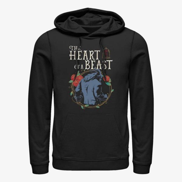 Mikina Merch Disney The Beauty And The Beast - HEART OF A BEAST Unisex Hoodie Black M