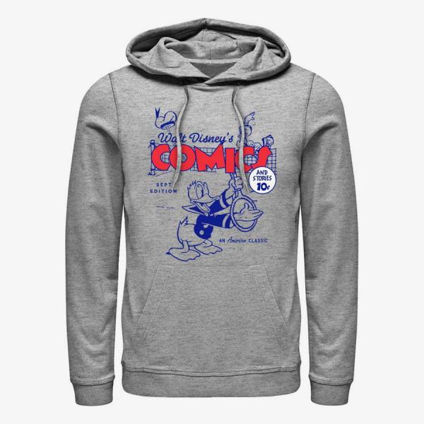 Mikina Merch Disney Classic Mickey - Donalds Comic Cover Unisex Hoodie Heather Grey S