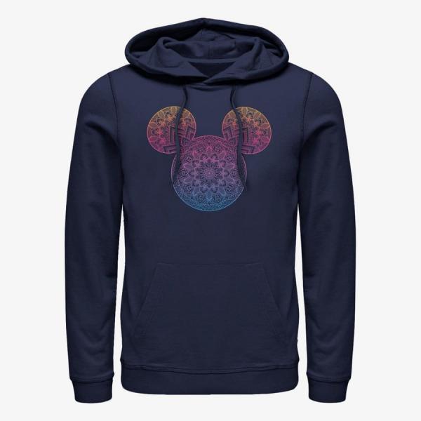 Mikina Merch Disney Classic Mickey - Mickey Mandala Fill Unisex Hoodie Navy Blue S