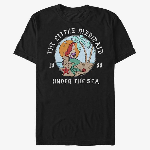 Tričko Merch Disney The Little Mermaid - Mermaid Beach_90.psd Unisex T-Shirt Black S