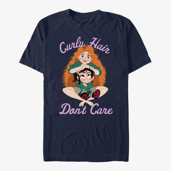Queens Disney Wreck-It Ralph 2 - Curly Merida Unisex T-Shirt Navy Blue