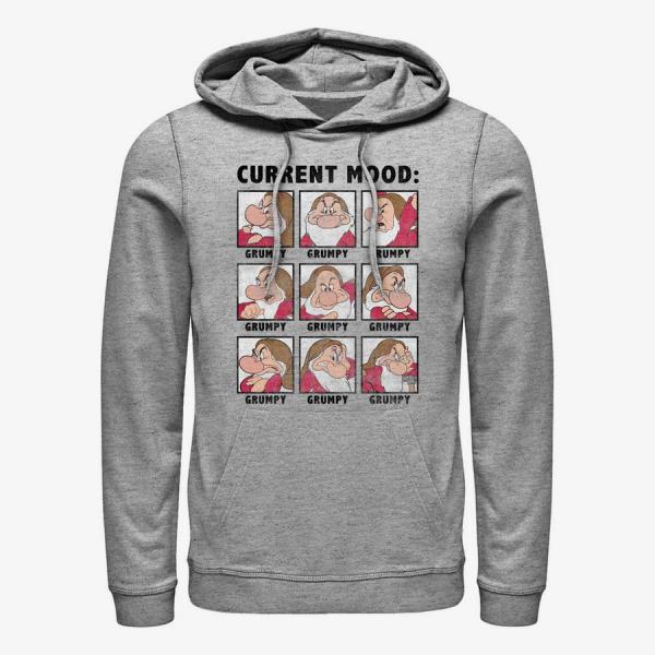 Mikina Merch Disney Snow White - Current Mood Grumpy Unisex Hoodie Heather Grey S