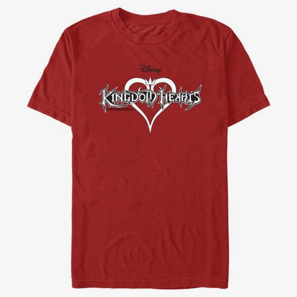 Tričko Merch Disney Kingdom Hearts - Black and White Unisex T-Shirt Red S