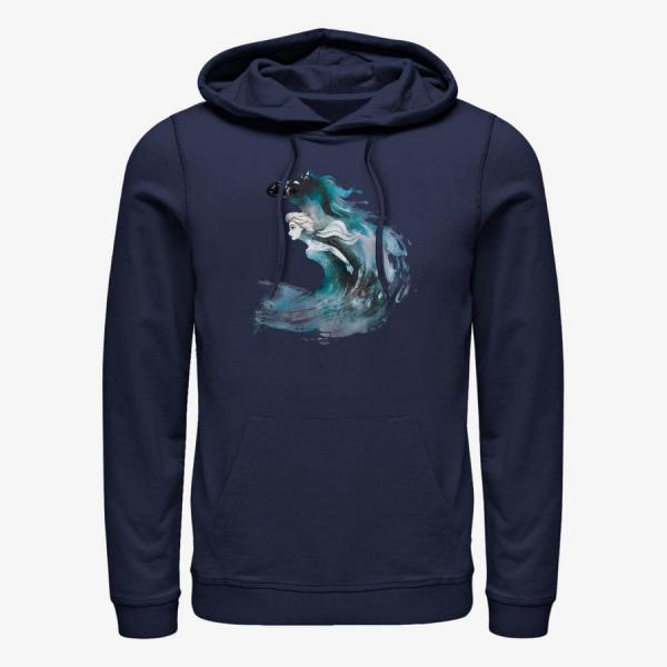 Queens Disney Frozen 2 - Watercolor Spirit Unisex Hoodie Navy Blue