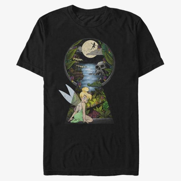 Queens Disney Peter Pan - KEYHOLE Unisex T-Shirt Black