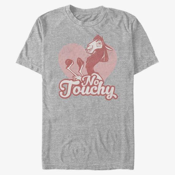 Tričko Merch Disney Emperor's New Groove - No Love Unisex T-Shirt Heather Grey XL