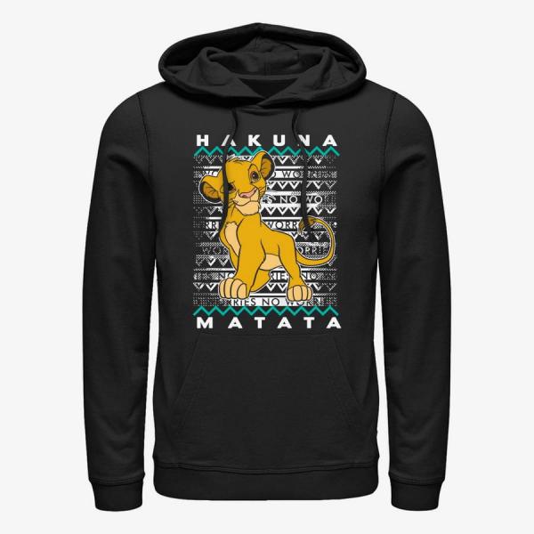Mikina Merch Disney The Lion King - Hakuna Simba Unisex Hoodie Black S