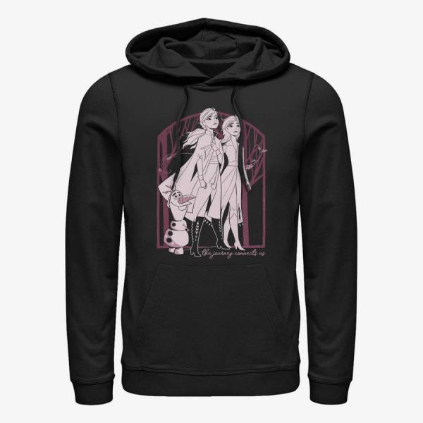Queens Disney Frozen 2 - Forest Frame Unisex Hoodie Black