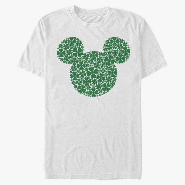 Tričko Merch Disney Classic Mickey - Mickey Clover Fill Unisex T-Shirt White XL