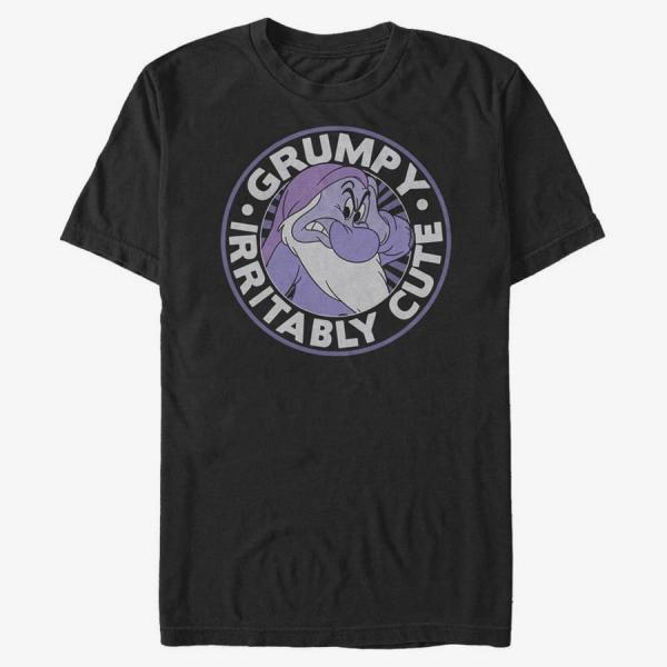 Tričko Merch Disney Snow White - About Grumpy Round Unisex T-Shirt Black L