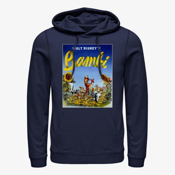 Mikina Merch Disney Bambi - Bambi Sunflowers Unisex Hoodie Navy Blue S