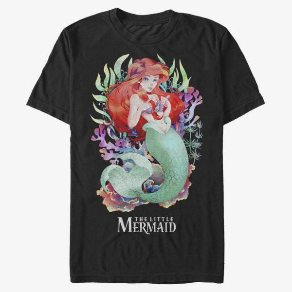 Tričko Merch Disney The Little Mermaid - Anime Unisex T-Shirt Black M