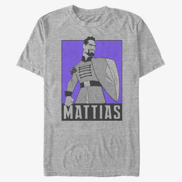 Tričko Merch Disney Frozen 2 - Mattias Hero Pose Unisex T-Shirt Heather Grey XXL
