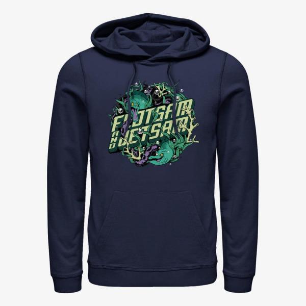 Mikina Merch Disney Villains - Flotsam and Jetsam Unisex Hoodie Navy Blue L