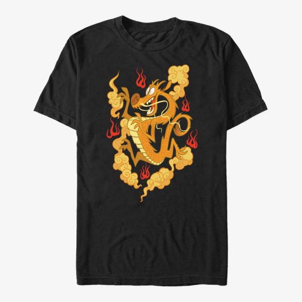 Tričko Merch Disney Wreck-It Ralph 2 - MULAN Unisex T-Shirt Black XXXL
