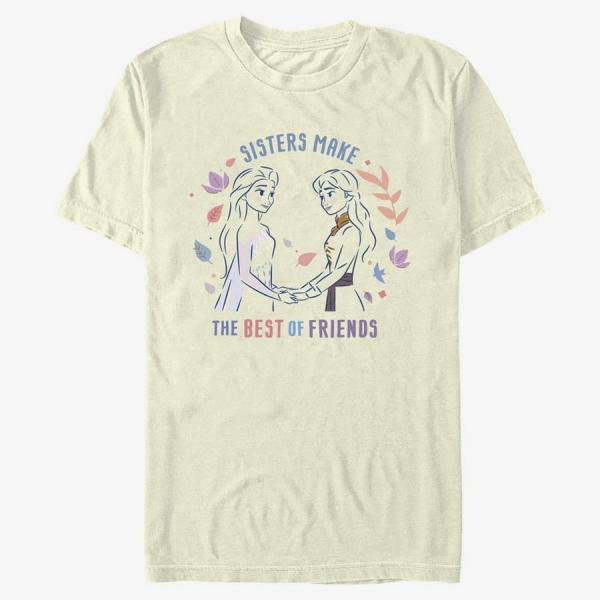 Tričko Merch Disney Frozen 2 - Sisters Are Best Friends Unisex T-Shirt Natural M