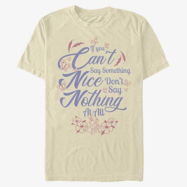 Queens Disney Bambi - Can't Say Something Nice Unisex T-Shirt Natural