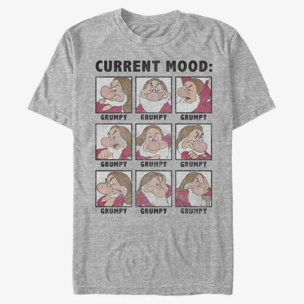 Queens Disney Snow White - Current Mood Grumpy Unisex T-Shirt Heather Grey
