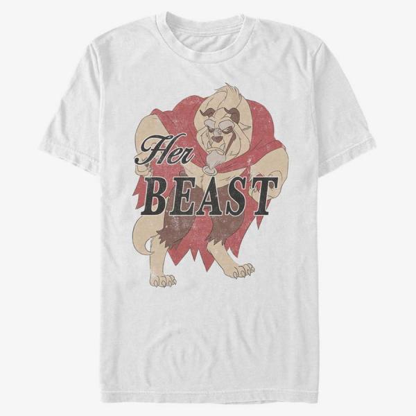 Queens Disney Beauty & The Beast - Her Beast Unisex T-Shirt White