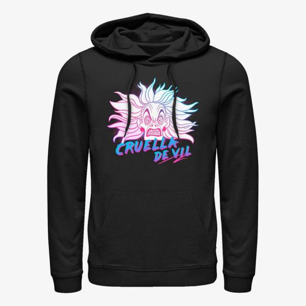 Queens Disney Villains - Crazy Cruella Unisex Hoodie Black